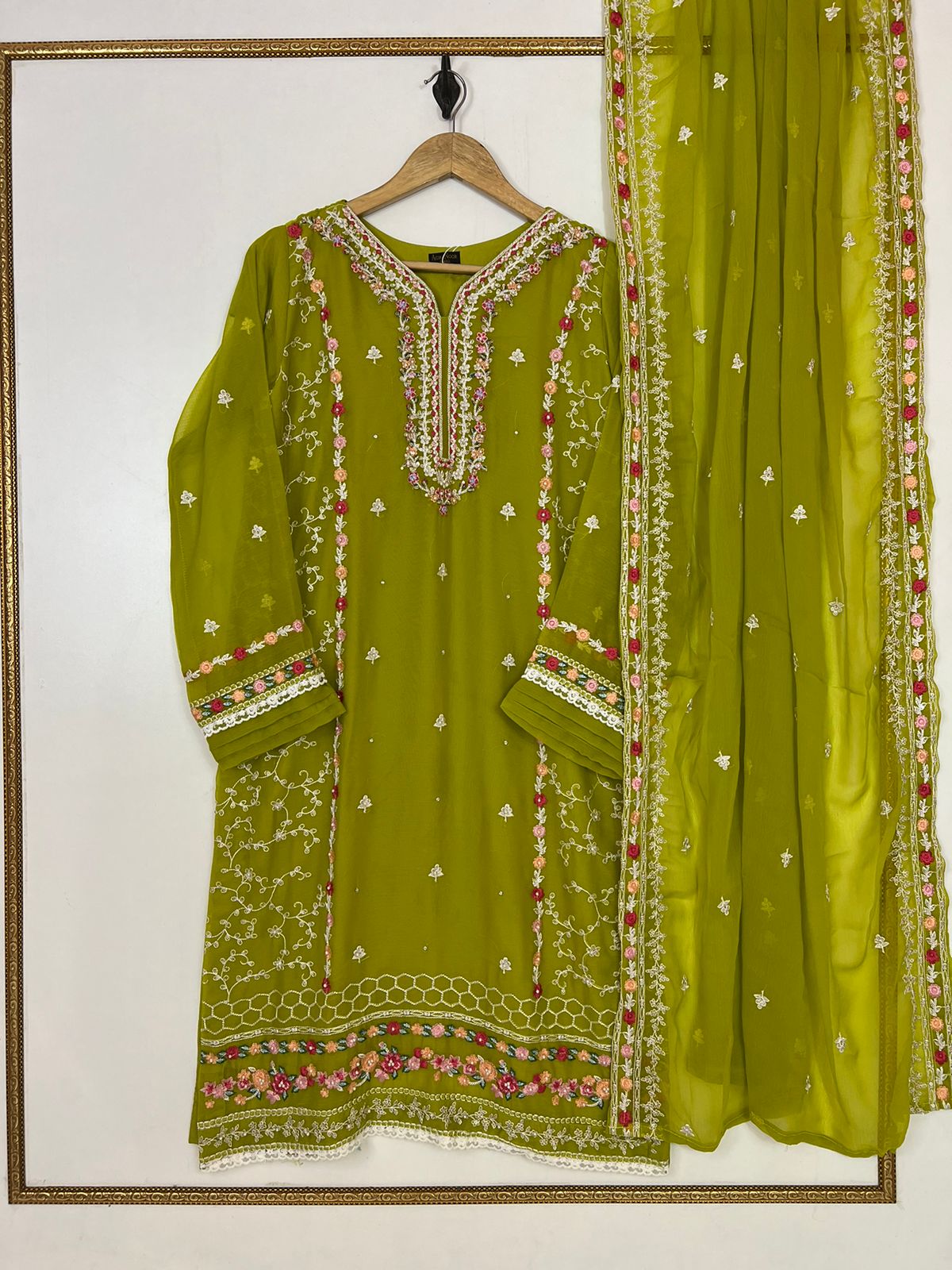 Chiffon 2 Piece Kurti Ready To Ship