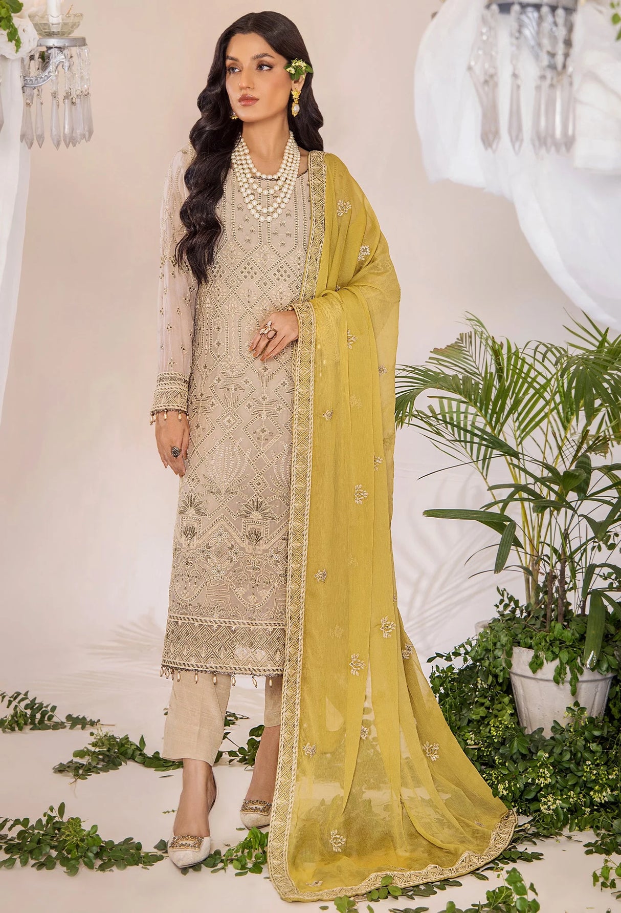 Lueur By Adans Libas Luxury Chiffon Embroidered Collection