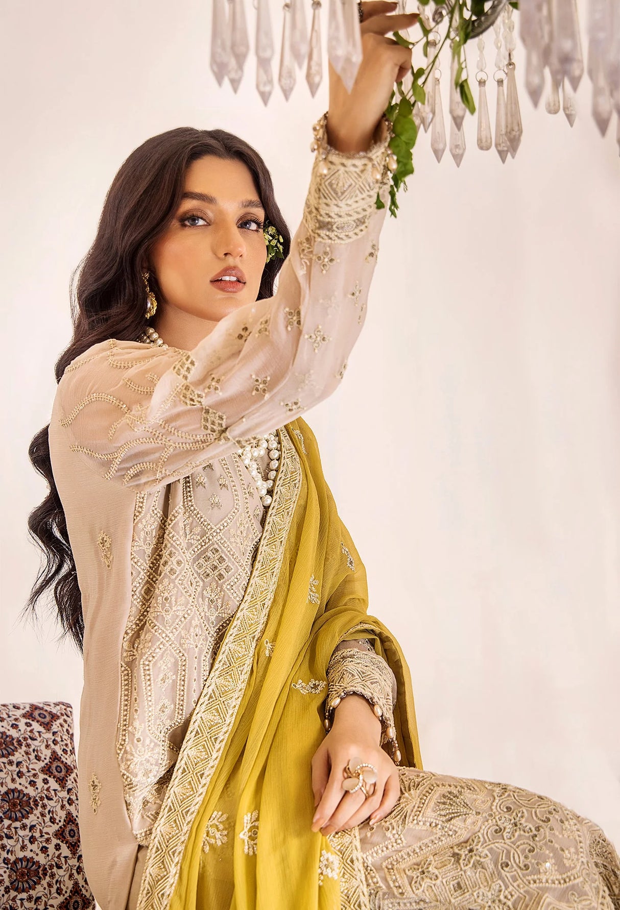 Lueur By Adans Libas Luxury Chiffon Embroidered Collection
