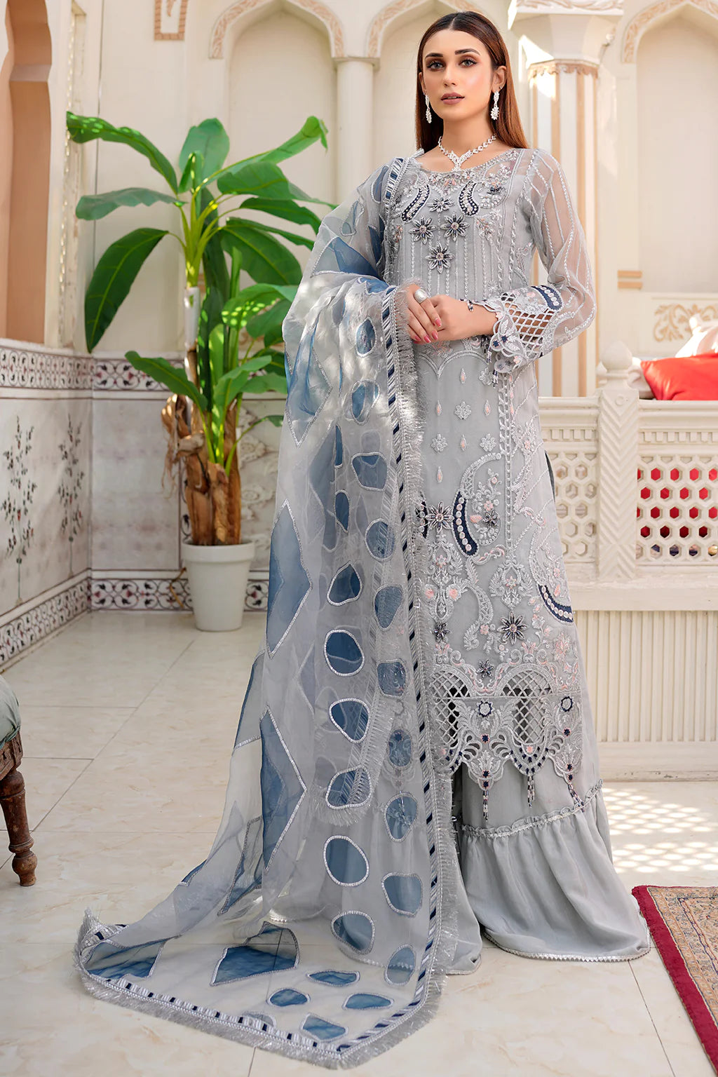 Lemilsa By Maryam's Chiffon Embroidered Collection