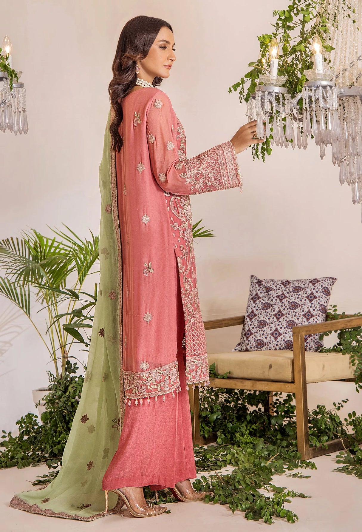 Lueur By Adans Libas Luxury Chiffon Embroidered Collection