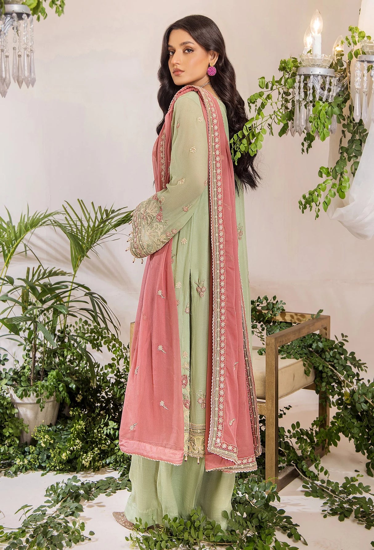 Lueur By Adans Libas Luxury Chiffon Embroidered Collection