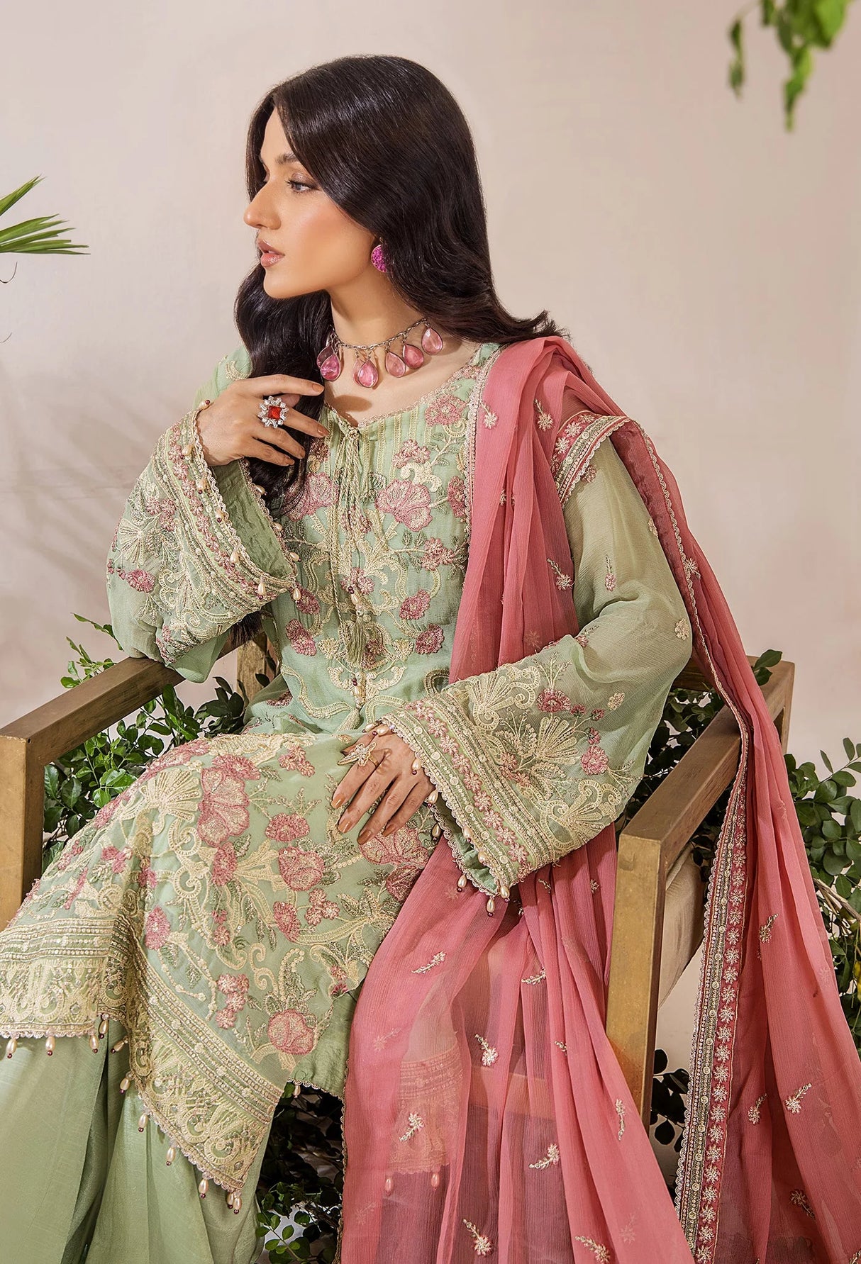 Lueur By Adans Libas Luxury Chiffon Embroidered Collection