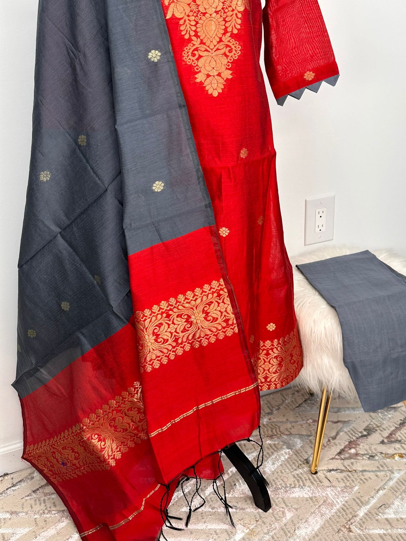 Pure Handloom Taath Jamdani