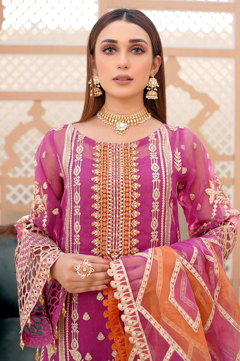 Lemilsa By Maryam's Chiffon Embroidered Collection