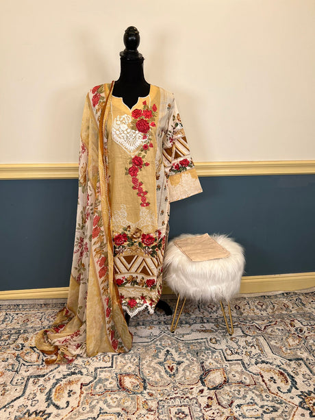 Pakistani Embroidered Lawn ready to ship