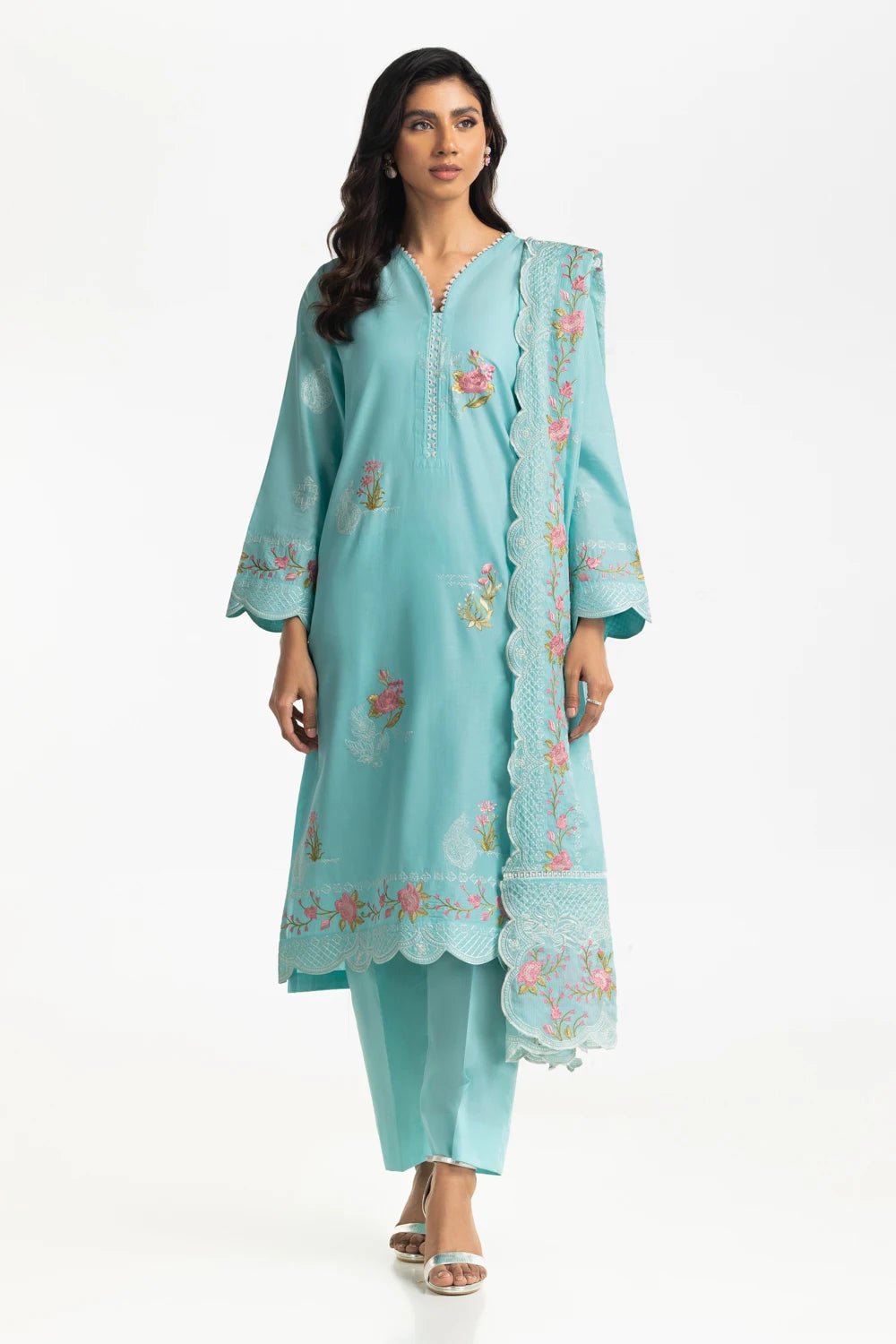 Gul Ahmed Luxury Embroidered Suit