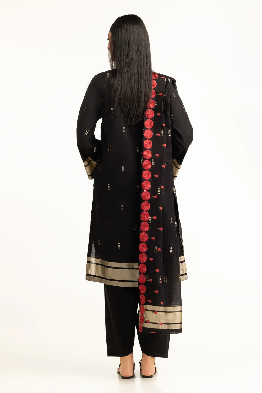 Gul Ahmed Luxury Jacquard Embroidered Suit