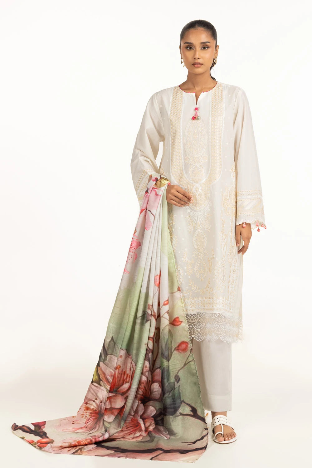 Gul Ahmed Luxury Embroidered Suit