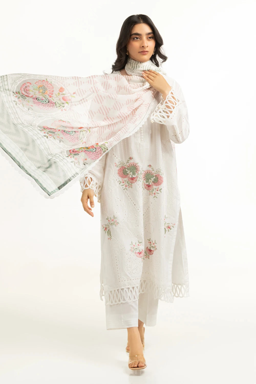 Gul Ahmed Luxury Embroidered Suit
