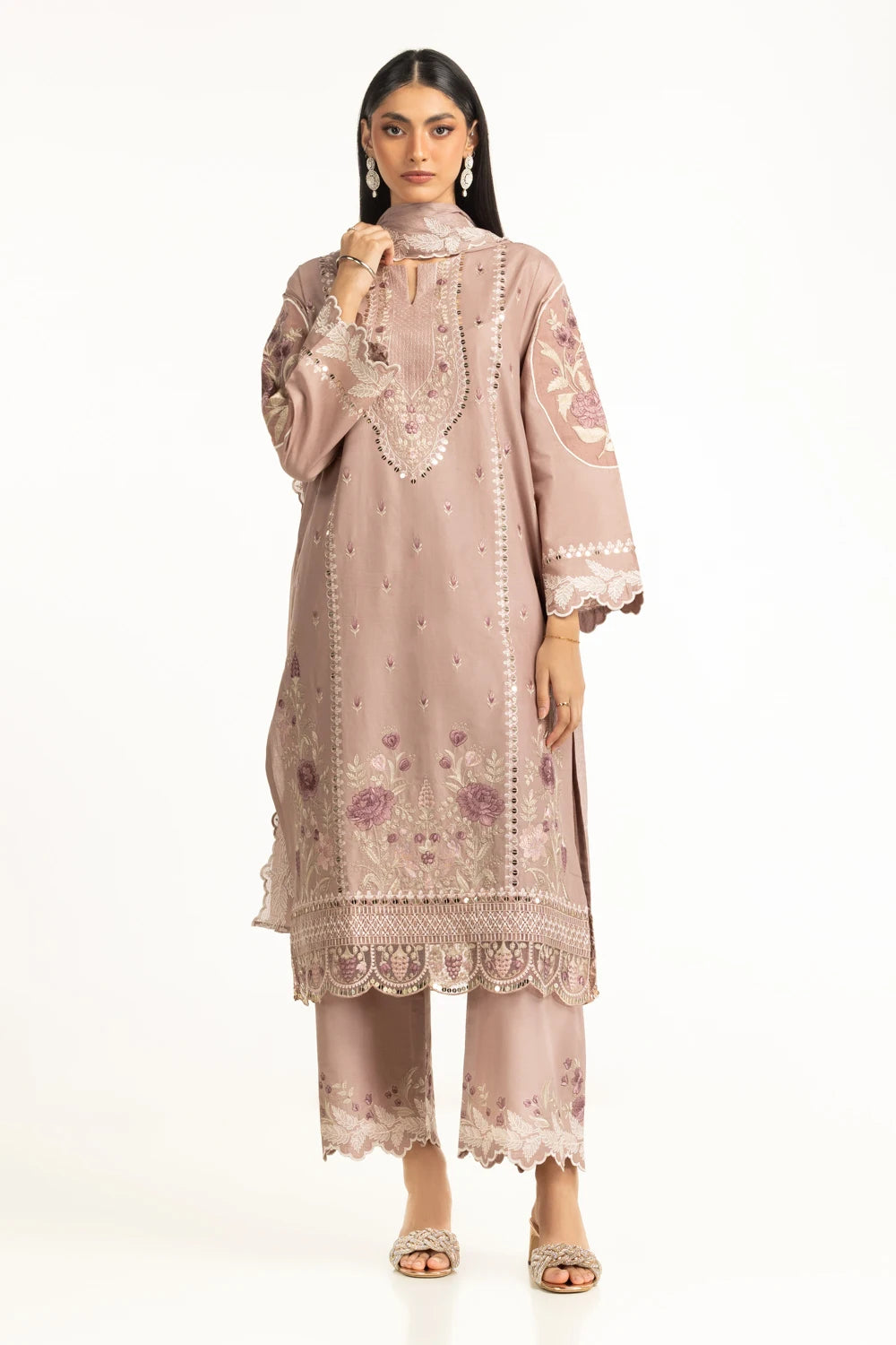 Gul Ahmed Luxury Embroidered Suit