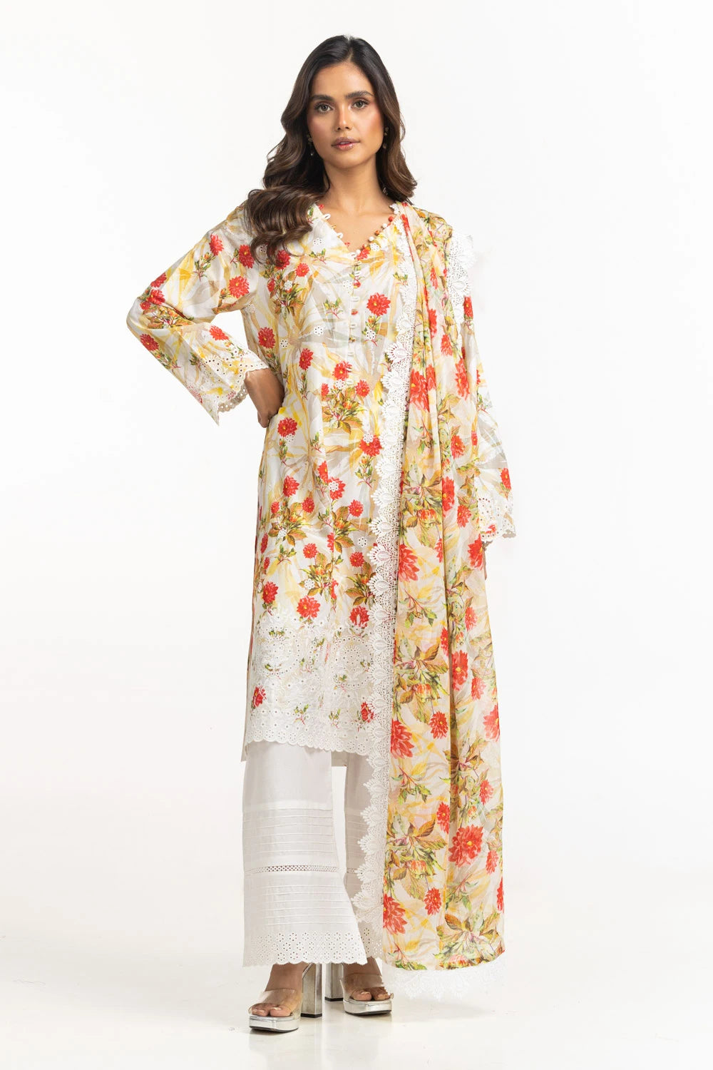 Gul Ahmed Luxury Embroidered Suit