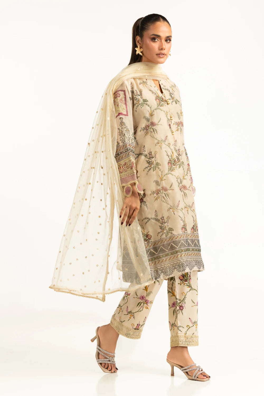Gul Ahmed Luxury Embroidered Suit