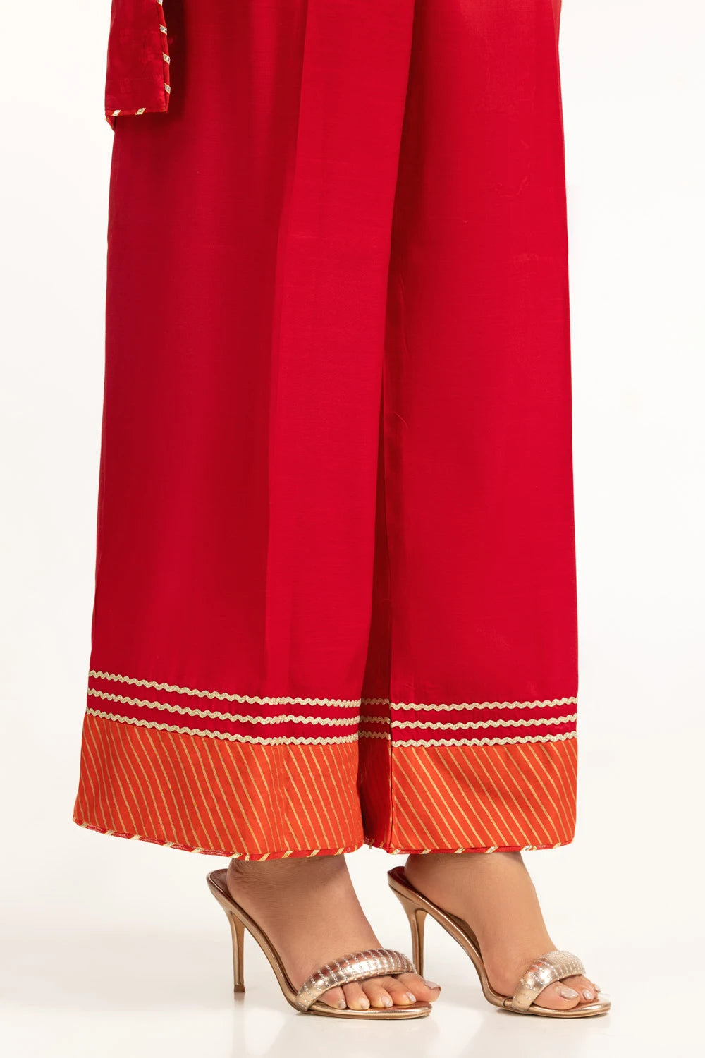 Gul Ahmed Raw Silk Embroidered Suit