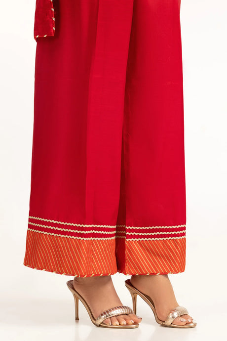 Gul Ahmed Raw Silk Embroidered Suit