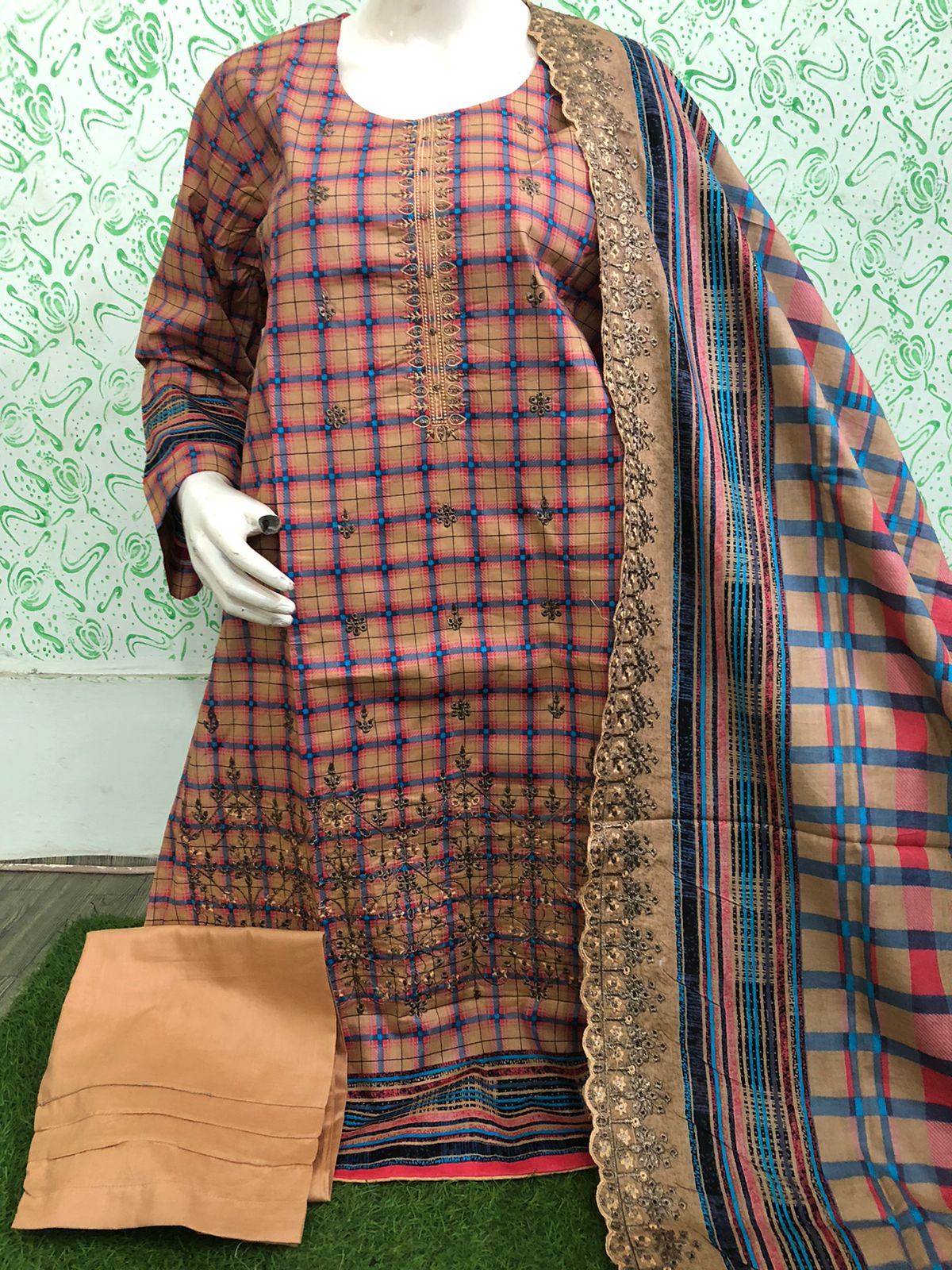 Pakistani Embroidered lawn ready to ship