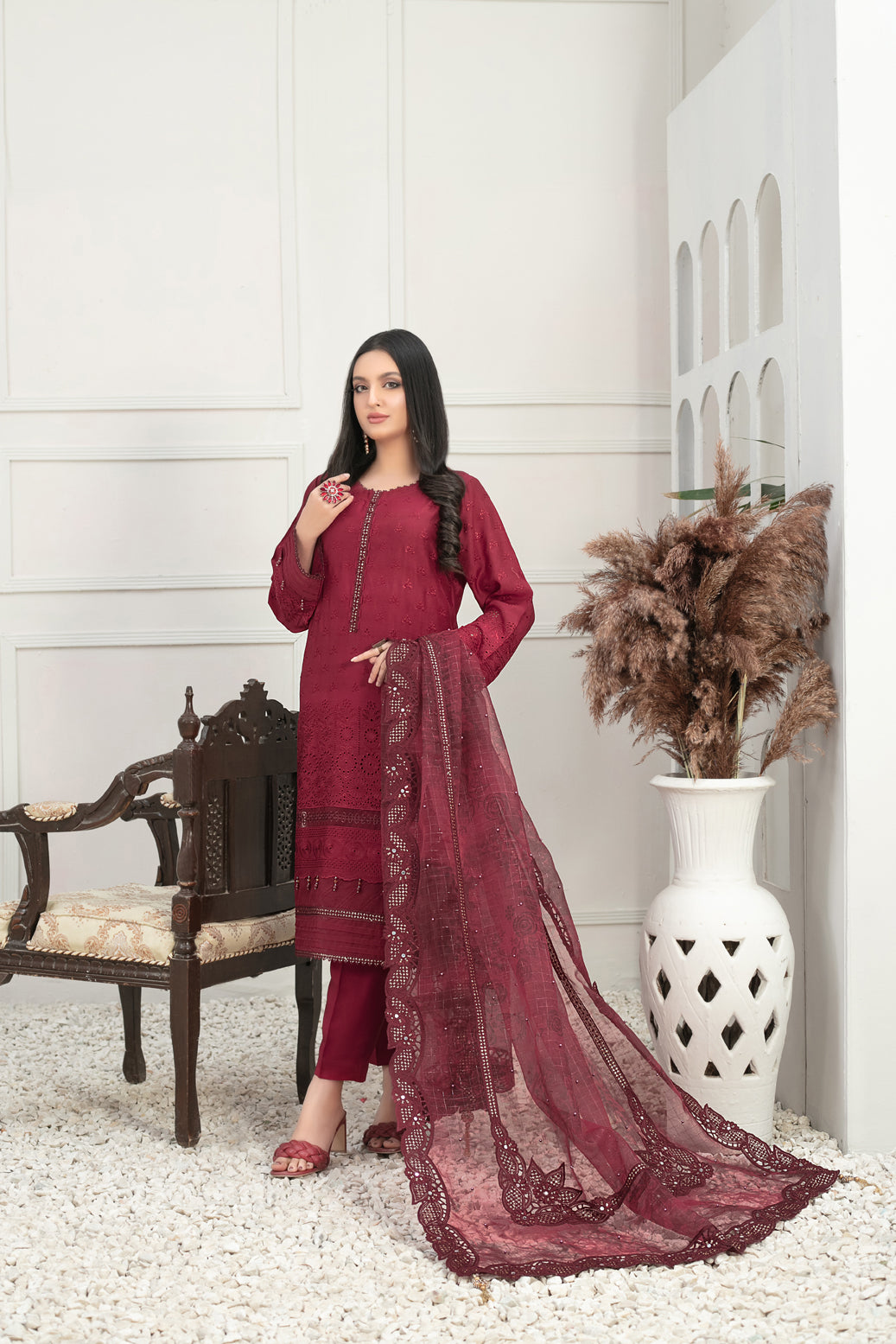 Gulmeena by Tawakkal Luxury Embroidered Collection - 100% Original