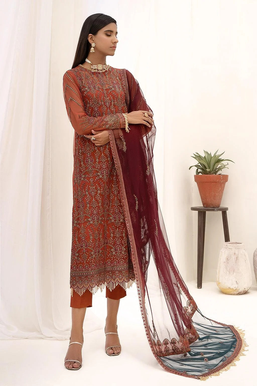 Nazneen by Zarif Original Party Wear Ready to Ship