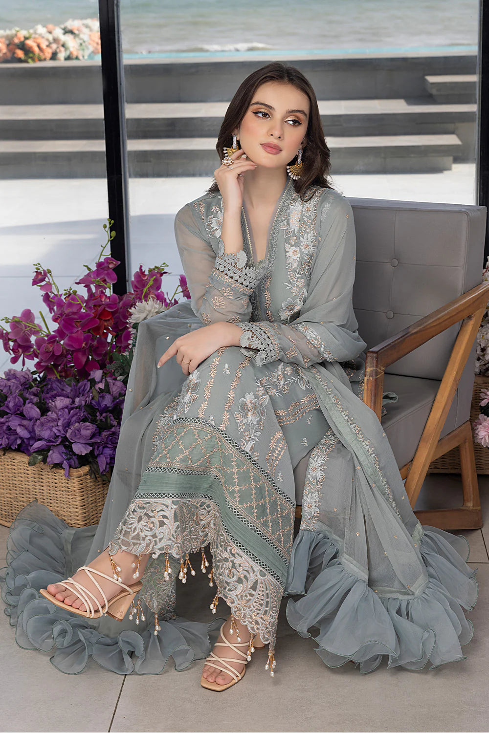 Azure Luxury Embroidered Collection