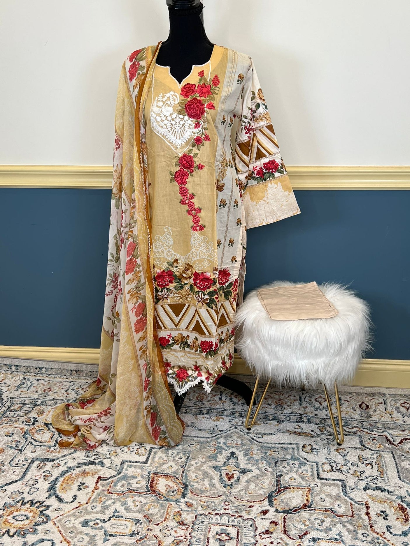 Pakistani Embroidered Lawn ready to ship