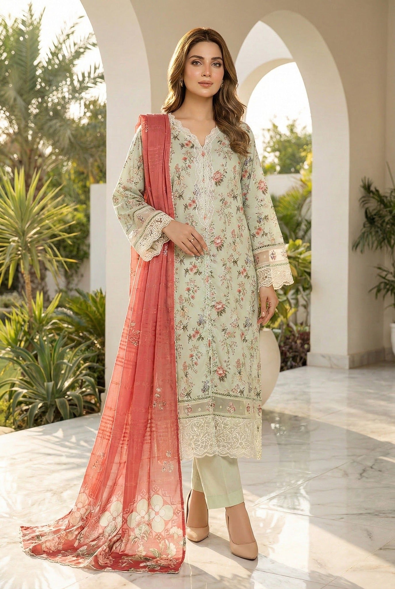 Sada Bahar Festive Embroidered Lawn