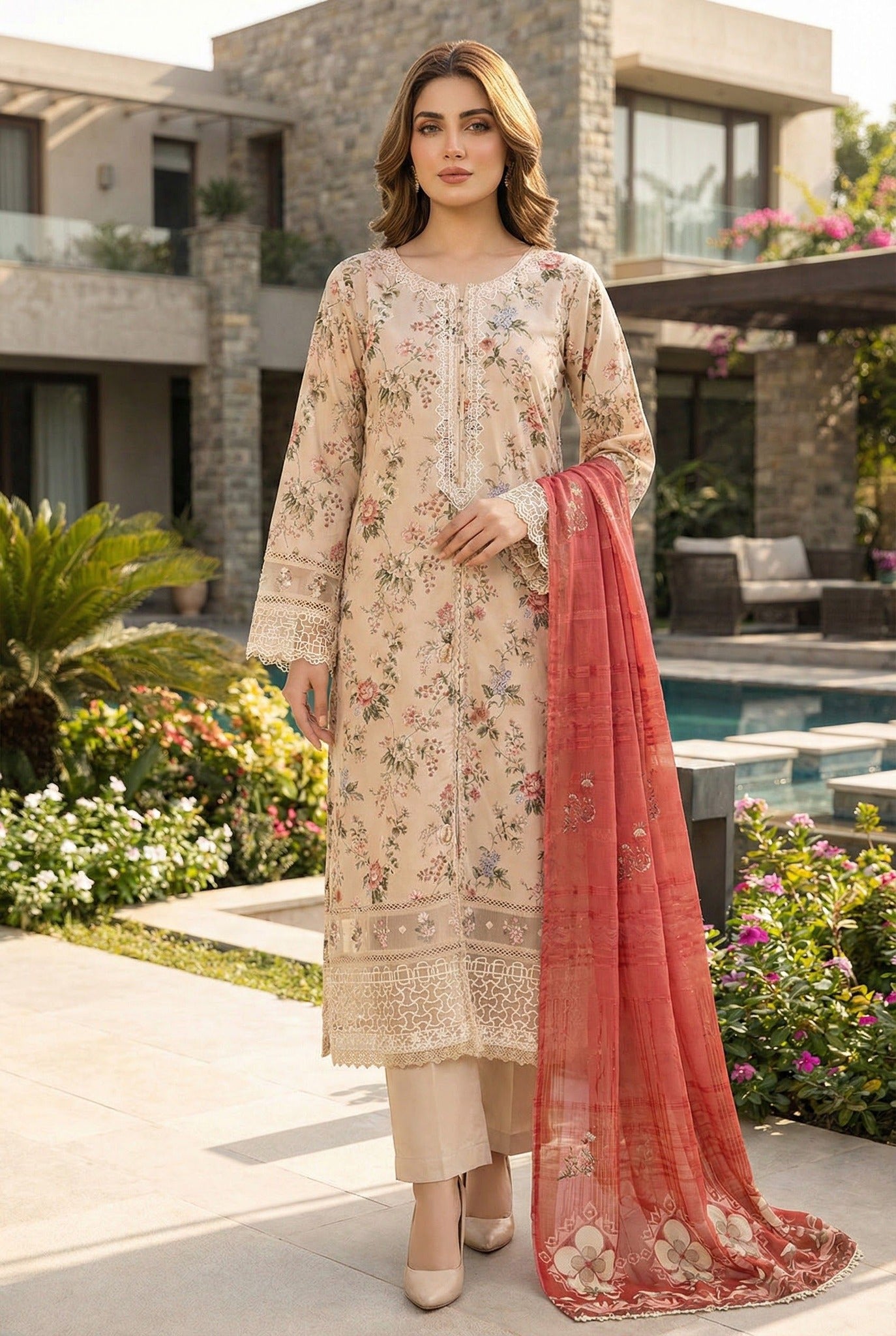 Sada Bahar Festive Embroidered Lawn