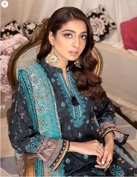 Saffron By Adans Libas Embroidered Luxury Lawn Collection