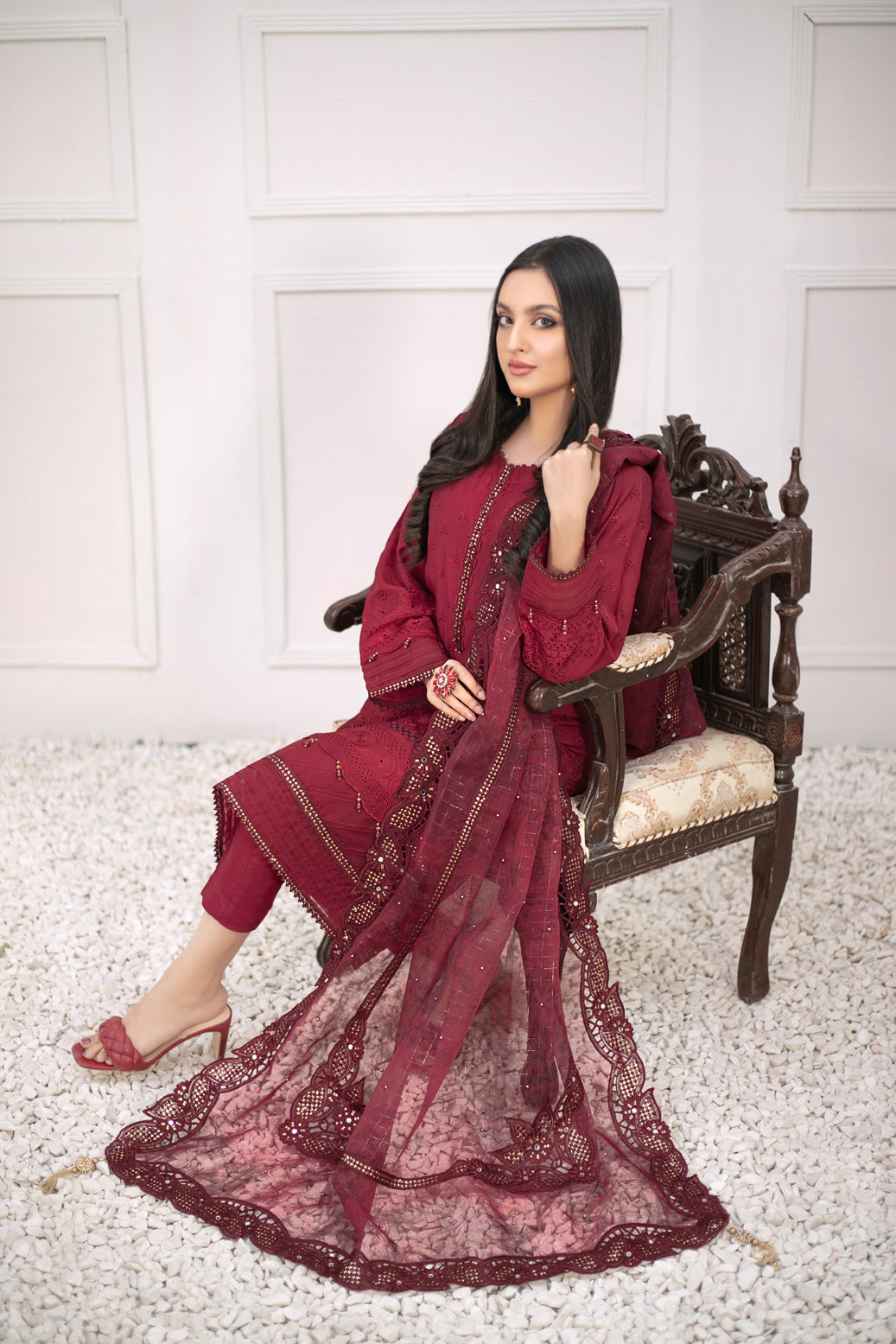 Gulmeena by Tawakkal Luxury Embroidered Collection - 100% Original