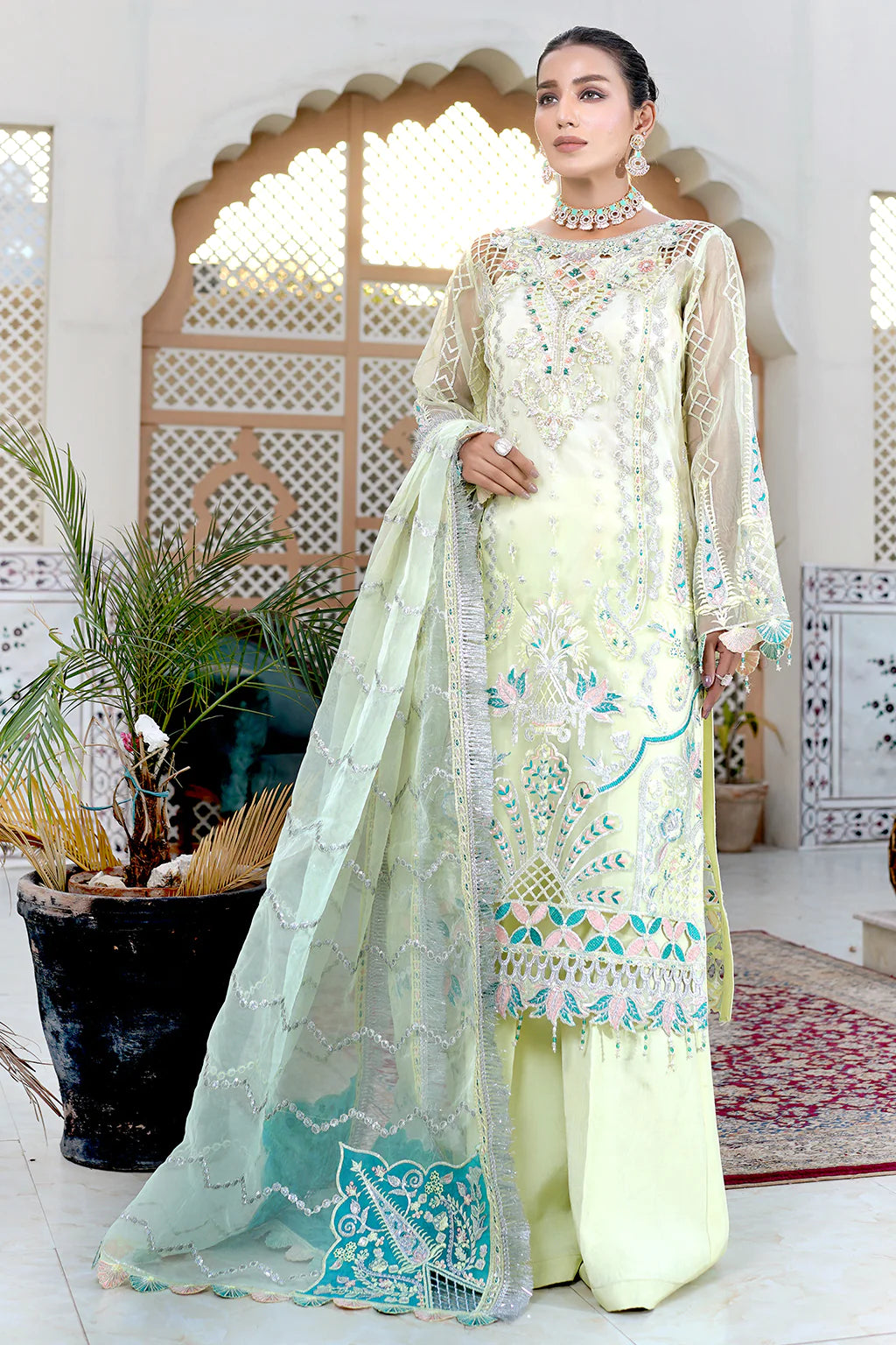 Lemilsa By Maryam's Chiffon Embroidered Collection