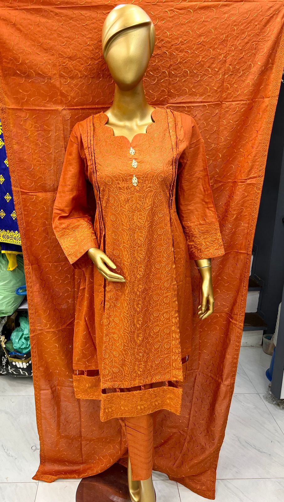Pakistani Embroidered Luxury  Lawn ready to ship
