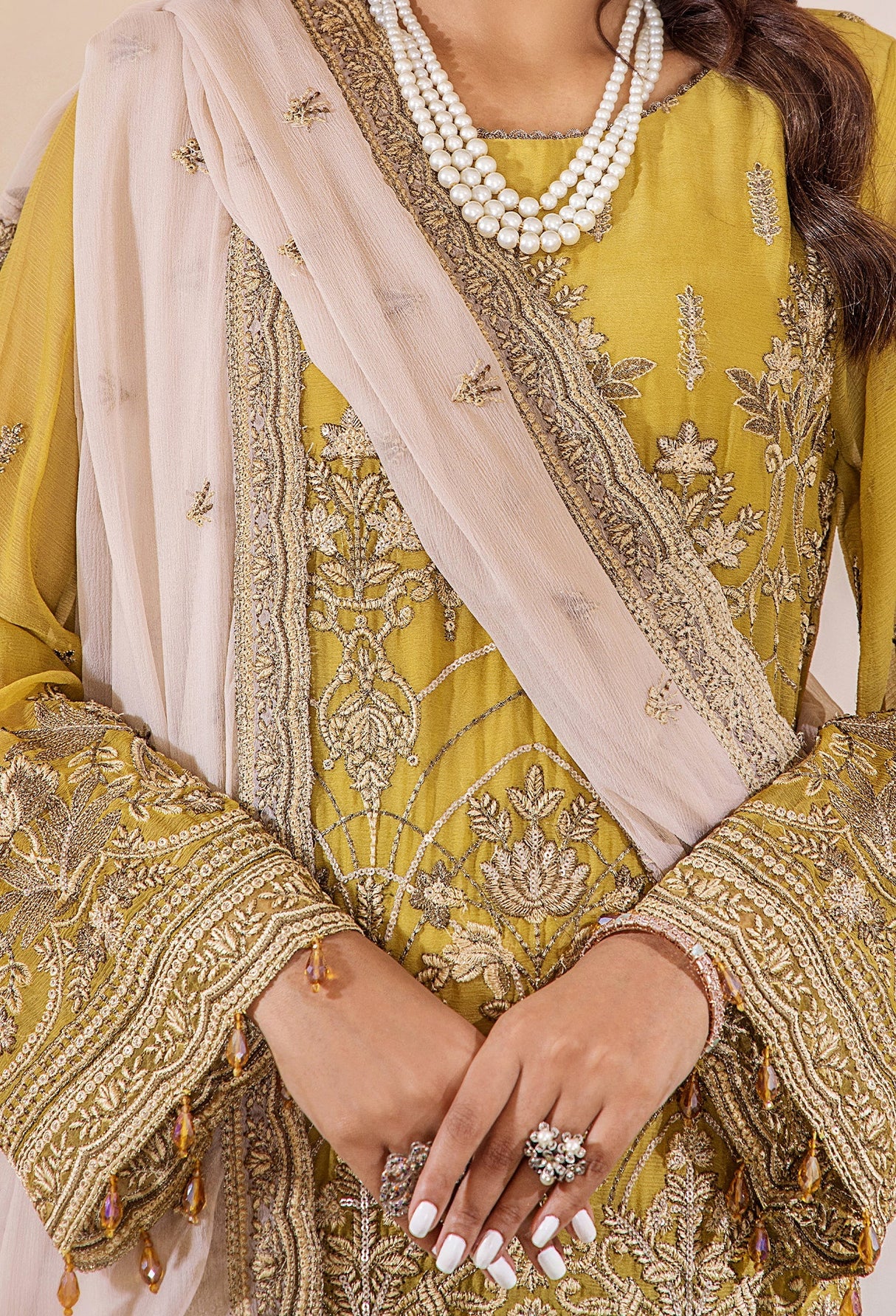Lueur By Adans Libas Luxury Chiffon Embroidered Collection