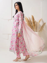 LimeLight 3 Piece Lawn Suit-Embroidered