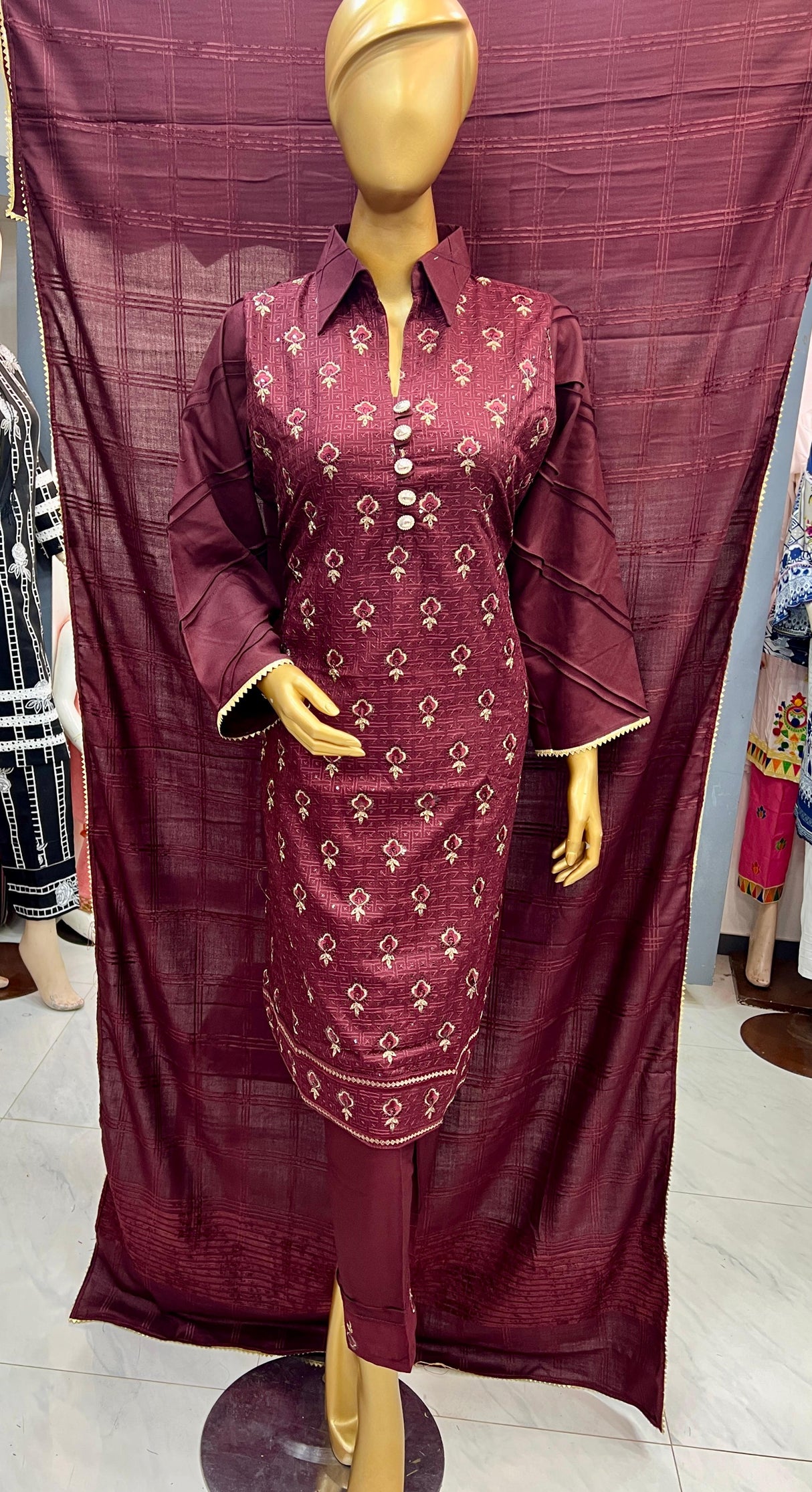 Luxury Embroidered Lawn Ready To Ship