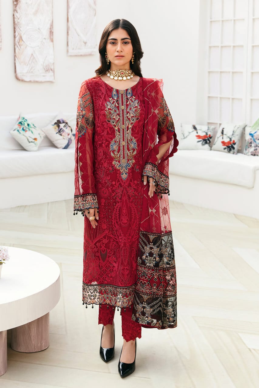 Chevron By Ramsha Chiffon Collection