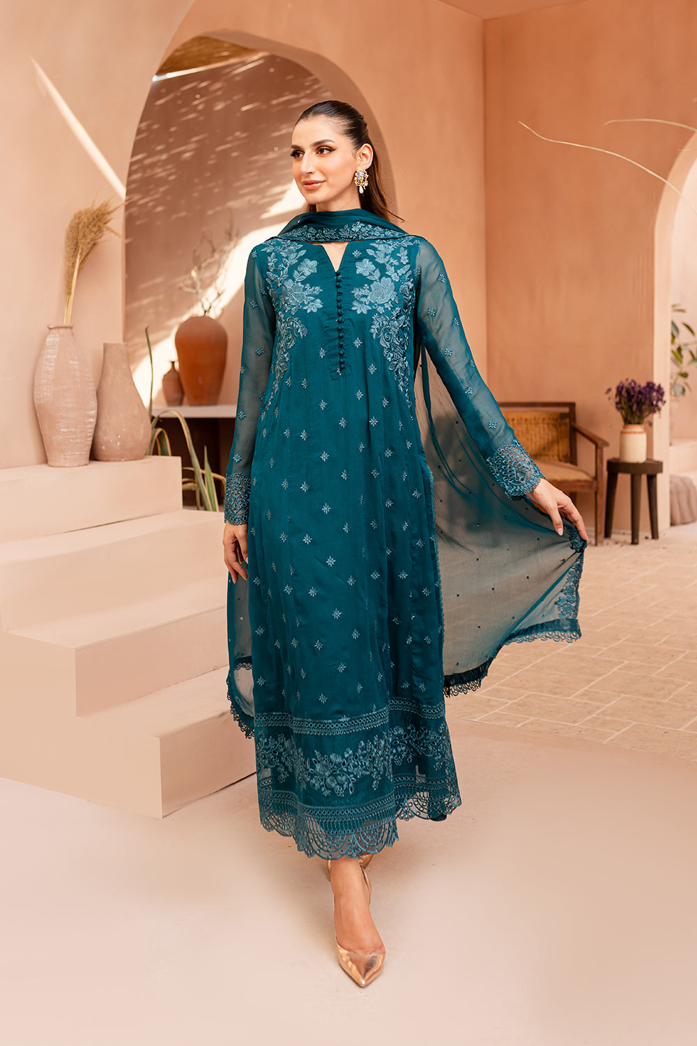 Azure Luxury Embroidered Collection