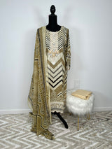 Pakistani Embroidered Lawn  ready to ship