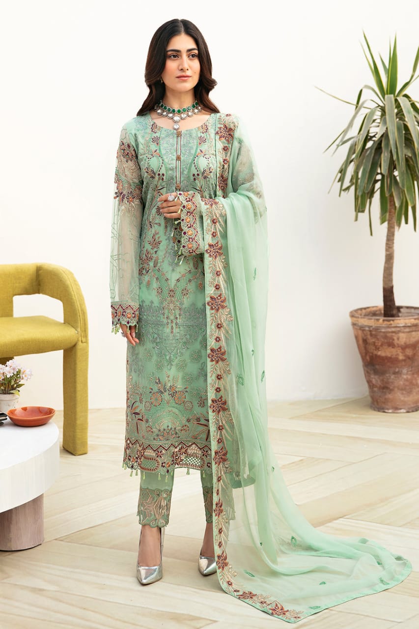 Chevron By Ramsha Chiffon Collection