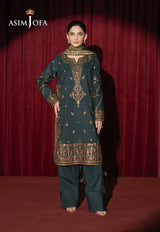 Asim Jofa embroidered Silk suit