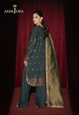 Asim Jofa embroidered Silk suit