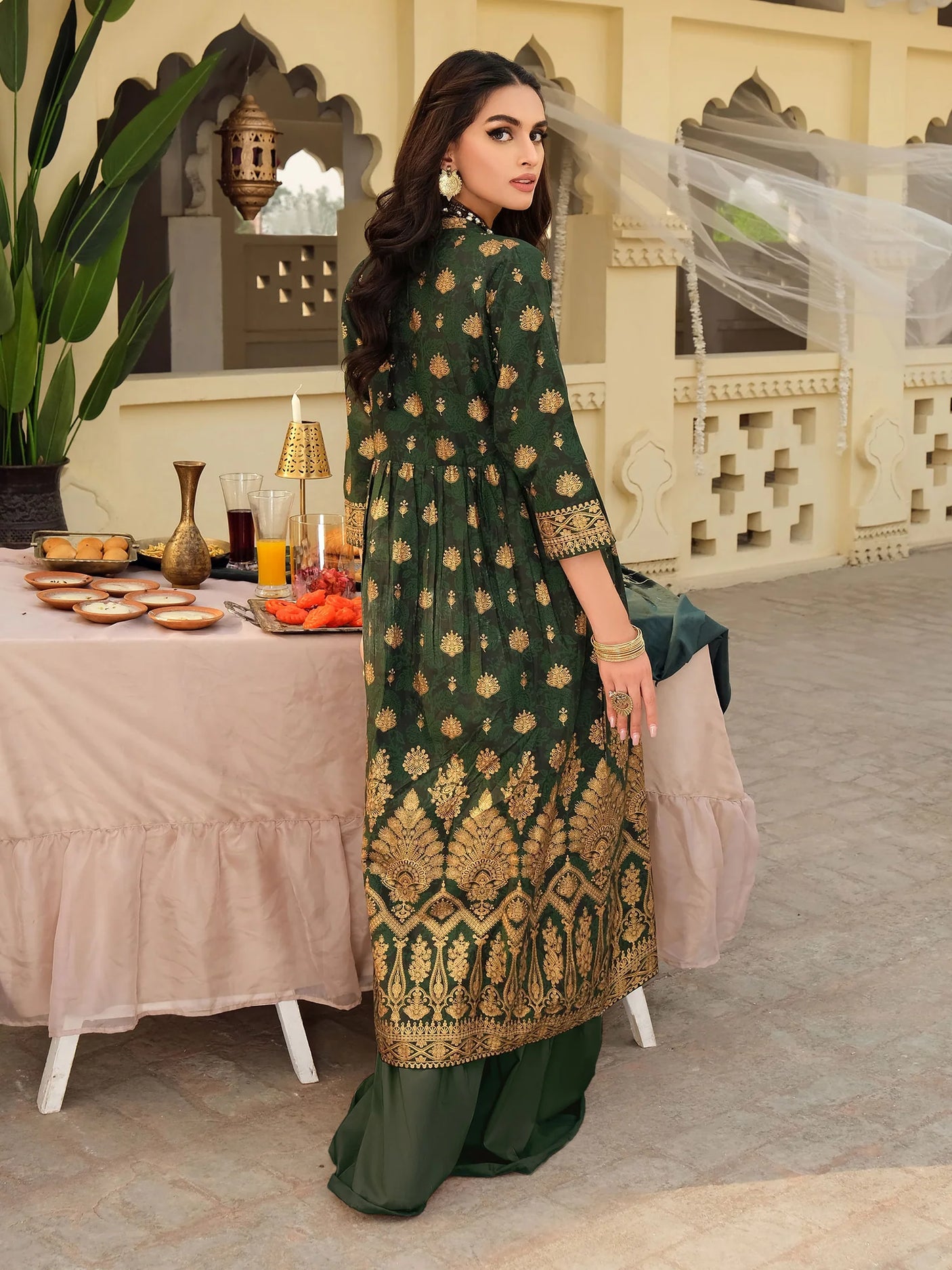 LimeLight Lawn Frock- Paste Print