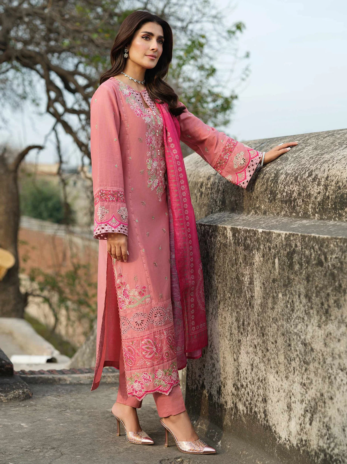 LimeLight 3 Piece Lawn Embroidered Suit