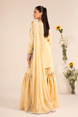 Maria. B. Embroidered Dobby Lawn Suit