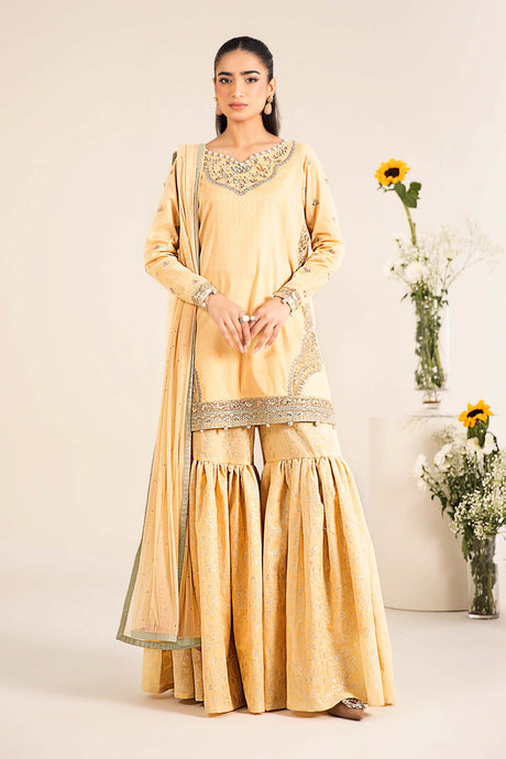 Maria. B. Embroidered Dobby Lawn Suit