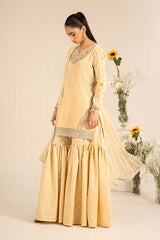 Maria. B. Embroidered Dobby Lawn Suit