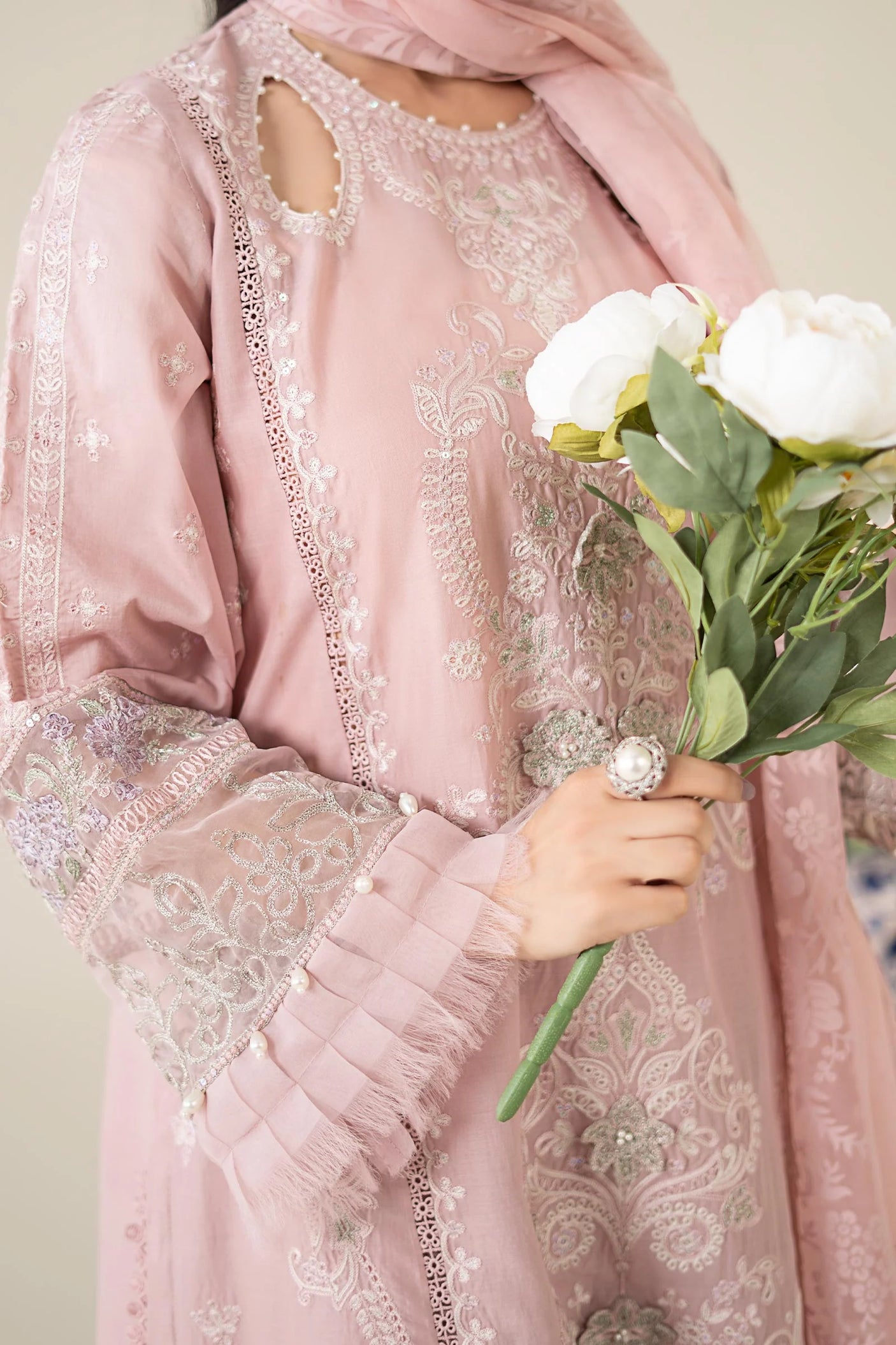 Maria. B. Embroidered Lawn Suit