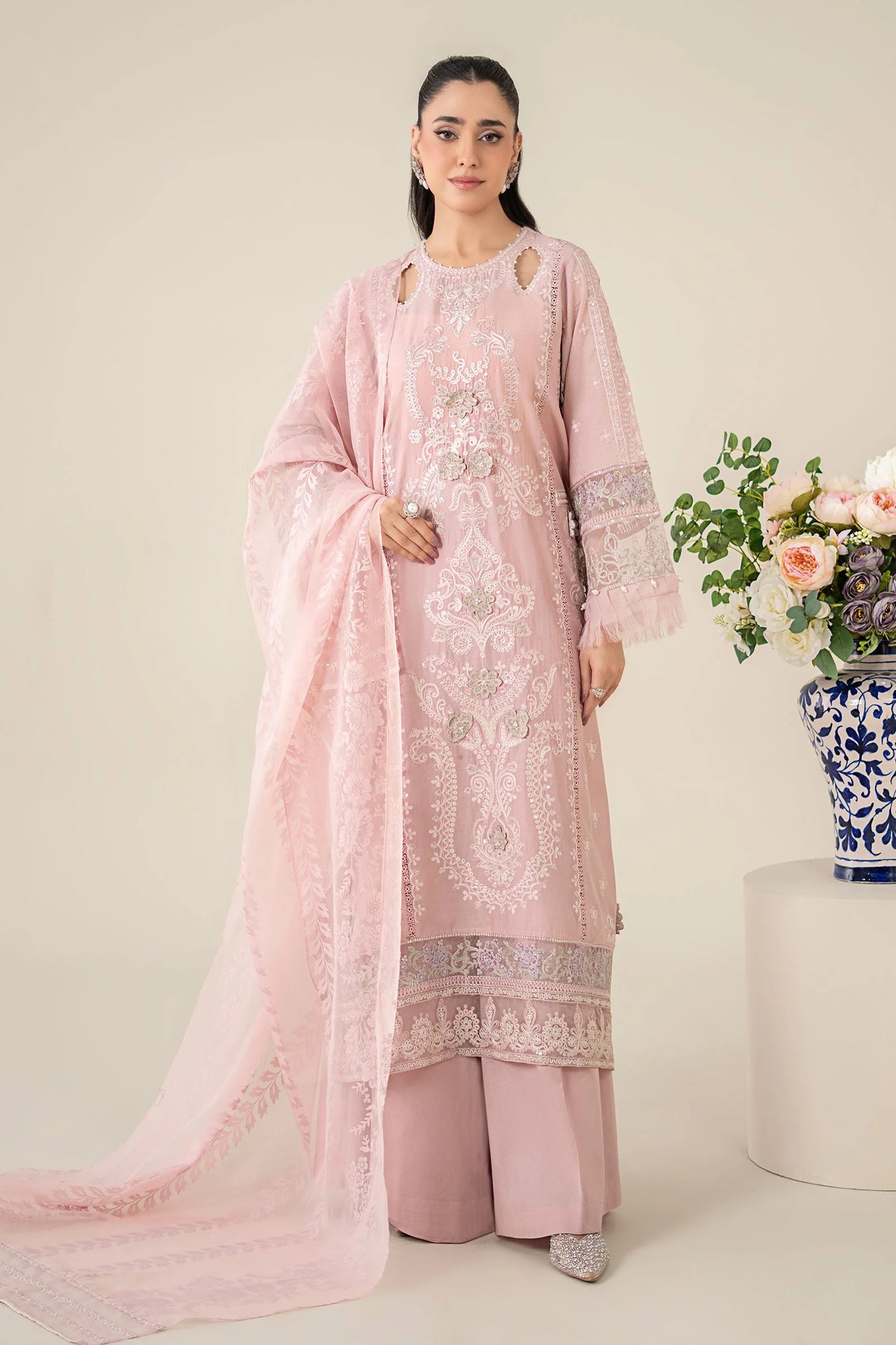 Maria. B. Embroidered Lawn Suit