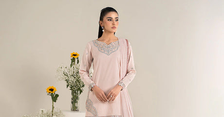 Maria. B. Embroidered Dobby Lawn Suit
