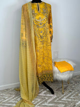 Pakistani Embroidered Lawn  ready to ship.