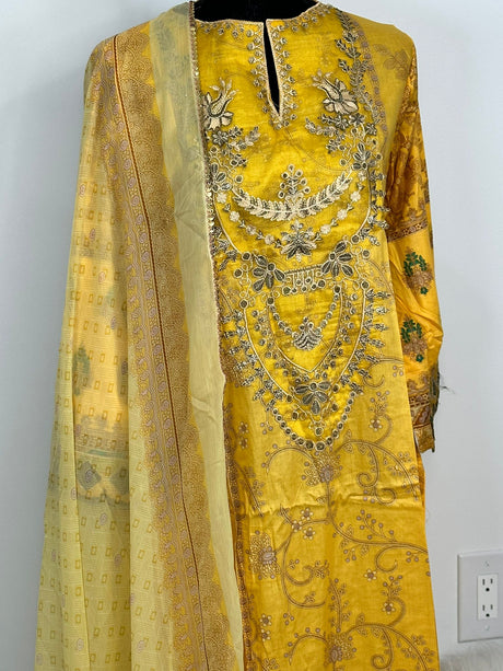 Pakistani Embroidered Lawn  ready to ship.