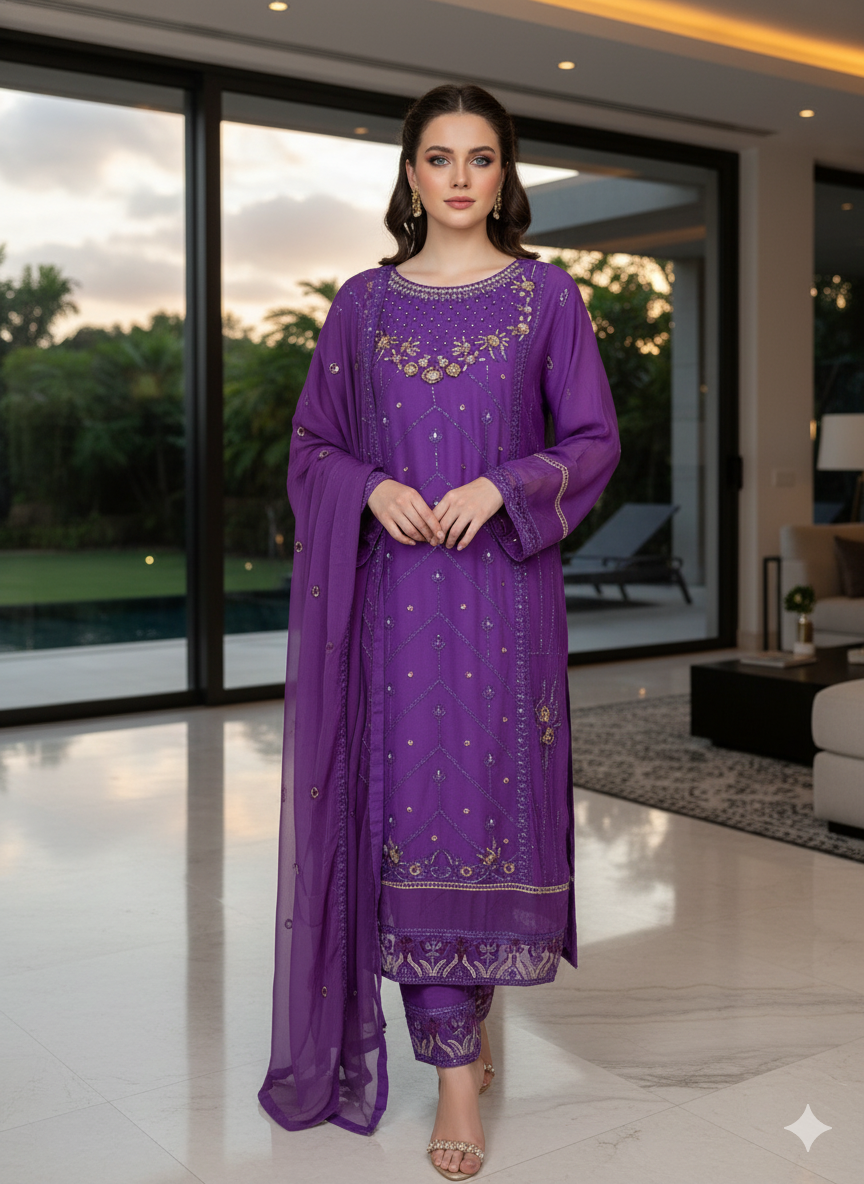 2pc Embroidered Kurti Collection Ready To Ship